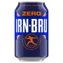 IRN-BRU ZERO Sugar Soft Drink Can 330ml (24 x 330ml)
