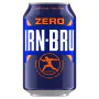 IRN-BRU ZERO Sugar Soft Drink Can 330ml (24 x 330ml)