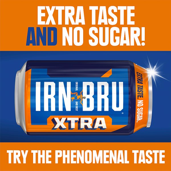 IRN-BRU ZERO Sugar Soft Drink Can 330ml (24 x 330ml) IRN-BRU ZERO Sugar Soft Drink Can 330ml (24 x 330ml)