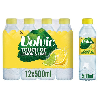 Volvic Touch of Fruit Lemon & Lime Sugar Free Still Flavoured Water 12 x 500ml (12 x 500ml)