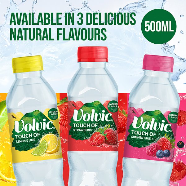 Volvic Touch of Fruit Lemon & Lime Sugar Free Still Flavoured Water 12 x 500ml (12 x 500ml)