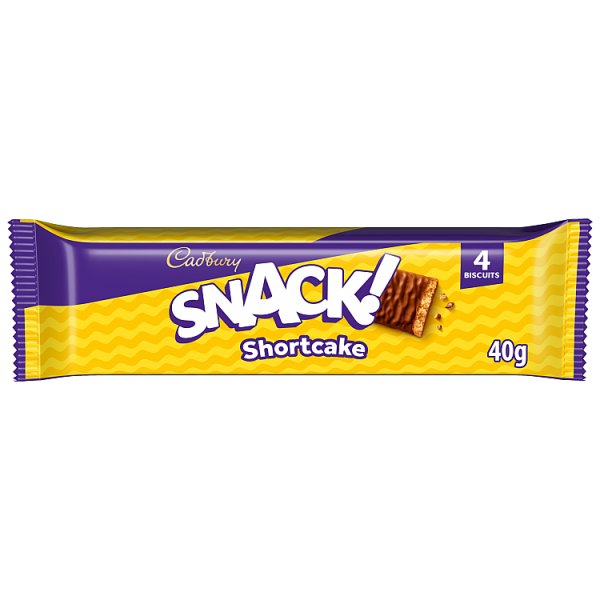 Cadbury Snack Shortcake Chocolate Biscuit 40g (36 x 40g)
