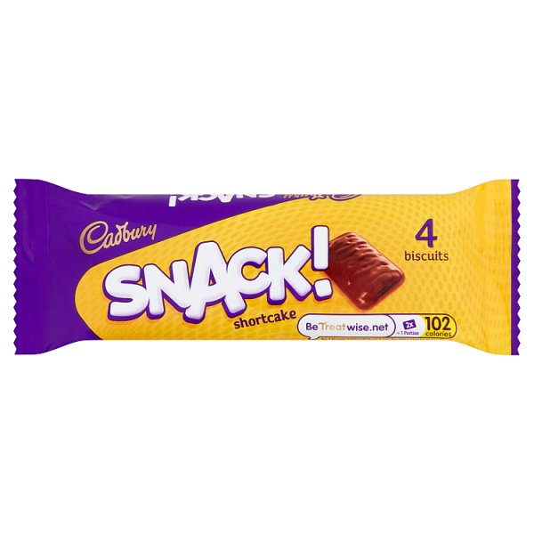 Cadbury Snack Shortcake Chocolate Biscuit 40g (36 x 40g)