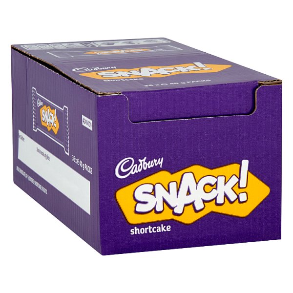 Cadbury Snack Shortcake Chocolate Biscuit 40g (36 x 40g)