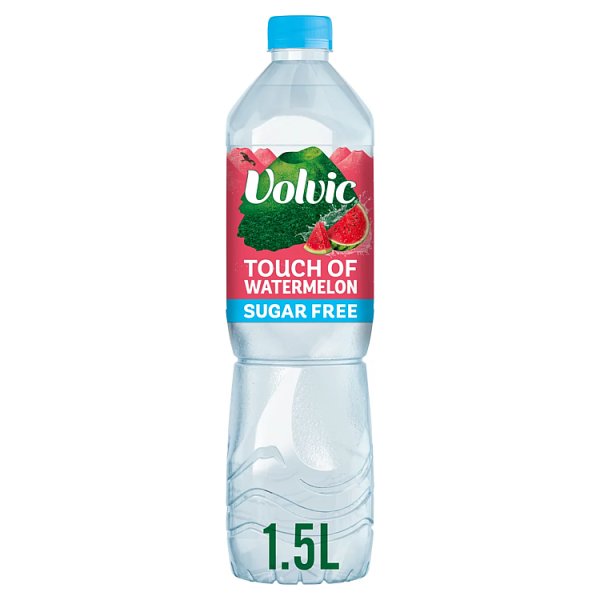 Volvic Touch of Fruit Watermelon Sugar Free Still Flavoured Water 1.5L (6 x 1.5ltr)