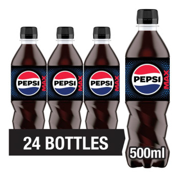 Pepsi Max No Sugar Cola Bottle 500ml (24 x 500ml)
