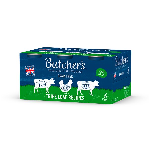 Butcher's Tripe Loaf Recipes Nourishing Food for Dogs 6 x 400g (4 x 6x400g)