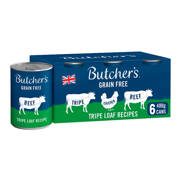 Butcher's Tripe Loaf Recipes Nourishing Food for Dogs 6 x 400g (4 x 6x400g)