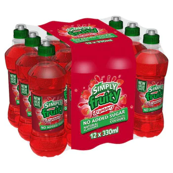 Simply Fruity Strawberry 12 x 330 ml (12 x 330ml) Simply Fruity Strawberry 12 x 330 ml (12 x 330ml)