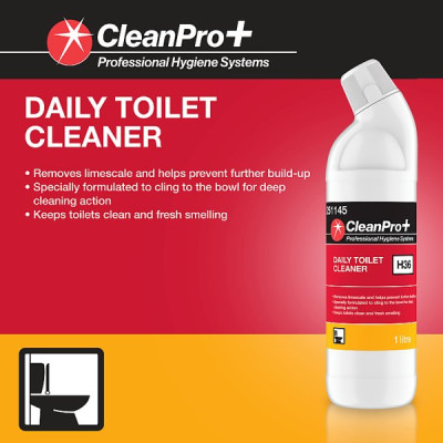 CleanPro+ Daily Toilet Cleaner 1 Litre (1 x 1Ltr)