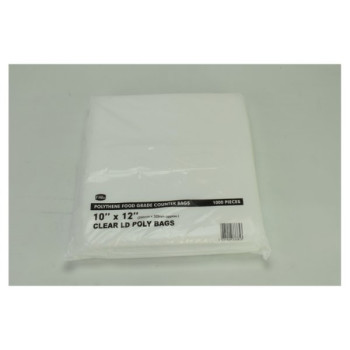 FyNite 1000 Clear Polythene Food Grade Counter Bags 10