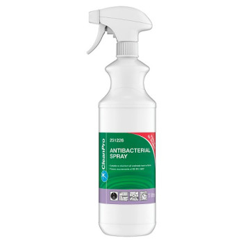 CleanPro Antibacterial Spray 1 Litre (6 x 1ltr)