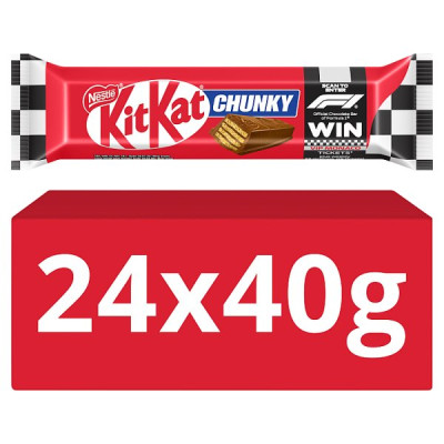 KitKat F1 Chunky Milk Chocolate Bar 40g (24 x 40g)