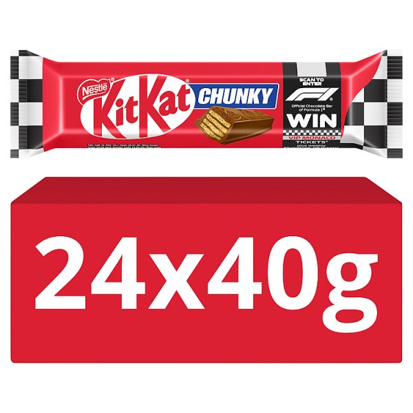 KitKat F1 Chunky Milk Chocolate Bar 40g (24 x 40g)