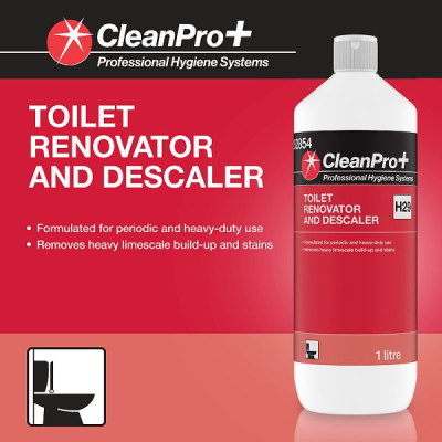 CleanPro+ Toilet Renovator and Descaler 1 Litre (6 x 1ltr)
