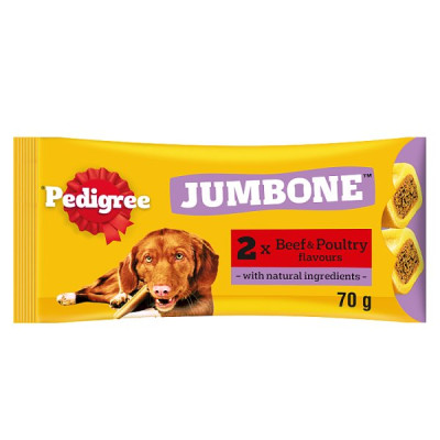 PEDIGREE JUMBONE Medium Dog Treats Beef and Poultry 2 Chews (12 x 2x180g)