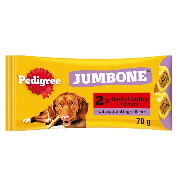 PEDIGREE JUMBONE Medium Dog Treats Beef and Poultry 2 Chews (12 x 2x180g)