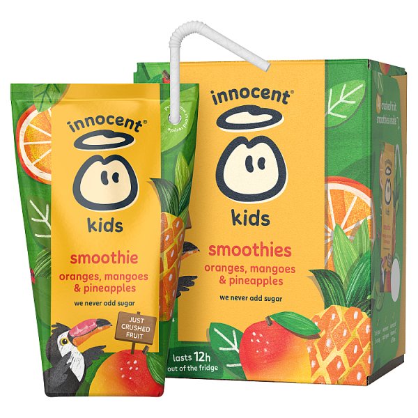 innocent Kids Smoothies Oranges, Mangoes & Pineapples 4 x 150ml (4 x 4x150ml)