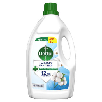 Dettol Fresh Cotton Laundry Sanitiser 3L (3 x 3ltr)