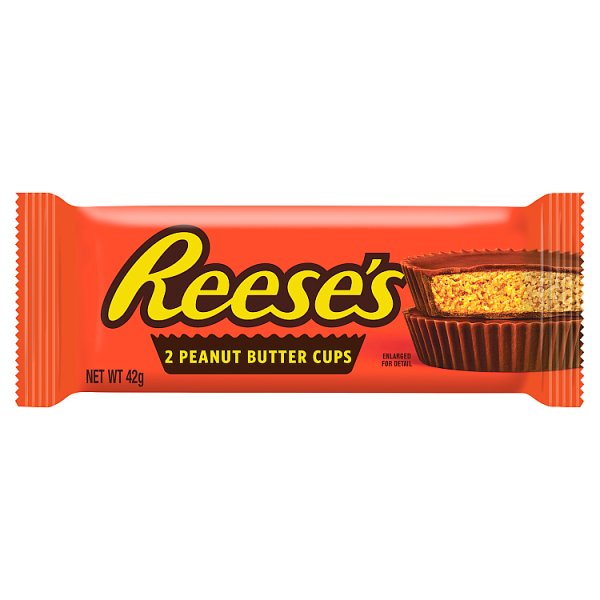 Reese's Milk Chocolate and Peanut Butter Cups, 2 Pack, 42g (36 x 42g)