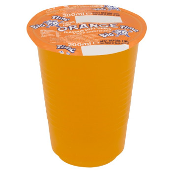 Big Time Orange Paper Straw (24 x 200ml)