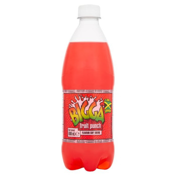 Bigga Fruit Punch Flavour Soft Drink 600ml (12 x 600ml)