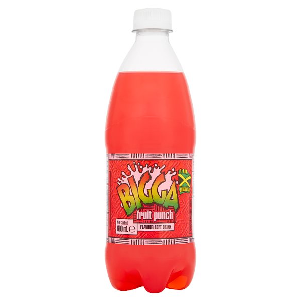 Bigga Fruit Punch Flavour Soft Drink 600ml (12 x 600ml)