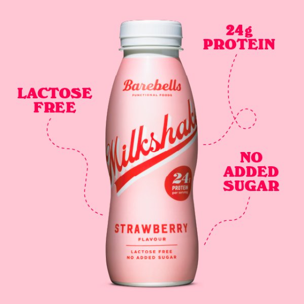 Barebells Protein Milkshake Strawberry 330ml (8 x 330ml) Barebells Protein Milkshake Strawberry 330ml (8 x 330ml)