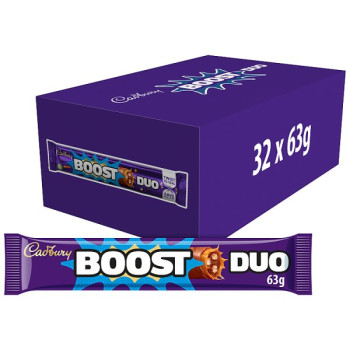 Cadbury Boost Duo Chocolate Bar 63g (32 x 63g)