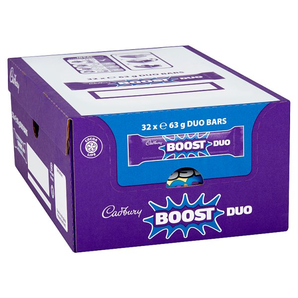 Cadbury Boost Duo Chocolate Bar 63g (32 x 63g)