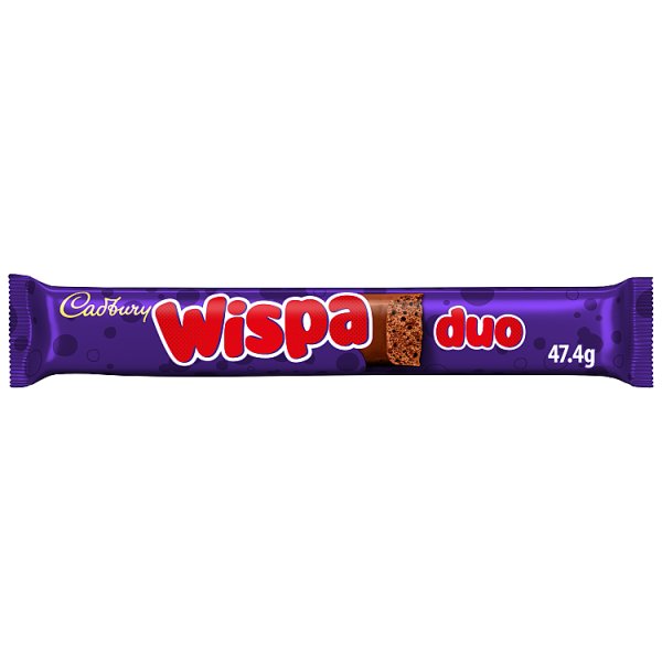 Cadbury Wispa Duo Chocolate Bar 47.4g (32 x 47g)
