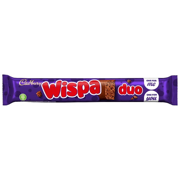 Cadbury Wispa Duo Chocolate Bar 47.4g (32 x 47g)