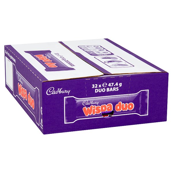 Cadbury Wispa Duo Chocolate Bar 47.4g (32 x 47g)