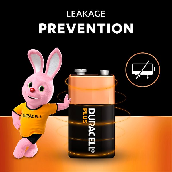 Duracell Plus 9V 1 Pack (10 x 1pk)
