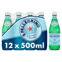 San Pellegrino Sparkling Natural Mineral Water 12x500ml (12 x 500ml)