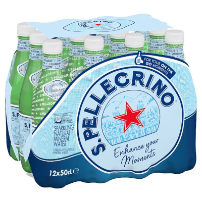 San Pellegrino Sparkling Natural Mineral Water 12x500ml (12 x 500ml)