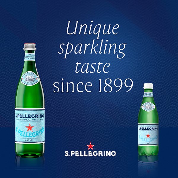 San Pellegrino Sparkling Natural Mineral Water 12x500ml (12 x 500ml)
