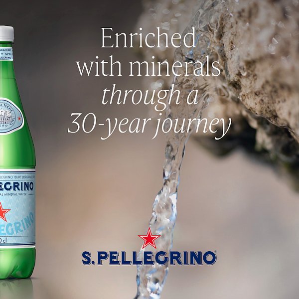 San Pellegrino Sparkling Natural Mineral Water 12x500ml (12 x 500ml)