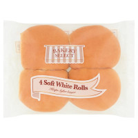 Bakery Select 4 Soft White Rolls (1 x 4pk)