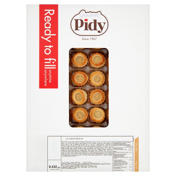 Pidy Gourmet Zakouskis 0.432kg (1 x 96pk) Pidy Gourmet Zakouskis 0.432kg (1 x 96pk)