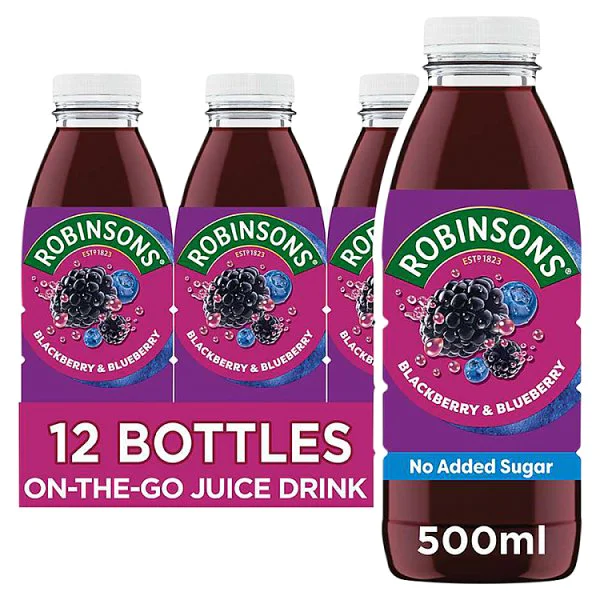 Robinsons Ready To Drink Blackberry & Blueberry Juice Drink 500ml (12 x 500ml) Robinsons Ready To Drink Blackberry & Blueberry Juice Drink 500ml (12 x 500ml)