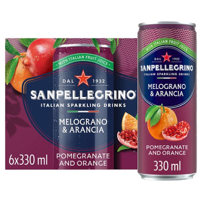 San Pellegrino  Pomegranate & Orange 4x6x330ml (4 x 6x330ml)