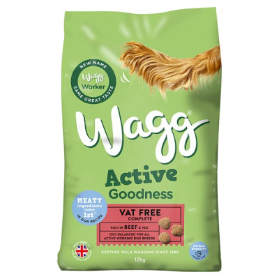 Wagg Active Goodness Complete Rich in Beef & Veg 12kg (1 x 12kg)