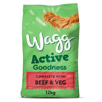 Wagg Active Goodness Complete Rich in Beef & Veg 12kg (1 x 12kg)