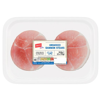 Jack's Unsmoked Gammon Steaks 340g (8 x 340g)