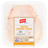 Jack's British Chicken Thighs 430g (1 x 430g)