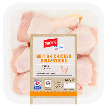 Jack's British Chicken Drumsticks 430g (4 x 430g)