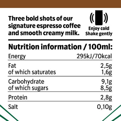 Starbucks Tripleshot Espresso Iced Coffee 300ml  (12 x 300ml)