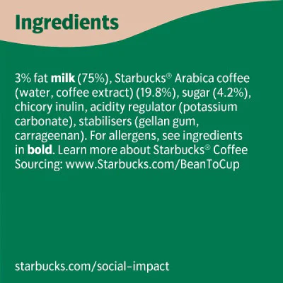 Starbucks Caffe Latte Iced Coffee 220ml (10 x 220ml)