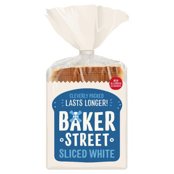 Baker Street White Sliced 550g (1 x 550g)